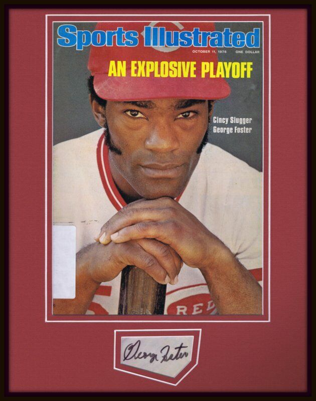 George Foster Signed Framed 1976 Sports Illustrated Cover Display Reds