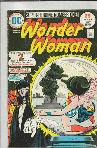 Wonder Woman #218 ORIGINAL Vintage 1975 DC Comics 