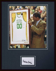 Robert Parish Signed Framed 11x14 Photo Display Celtics Retirement