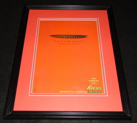 2000 Reese's Peanut Butter Cups Framed 11x14 ORIGINAL Vintage Advertisement