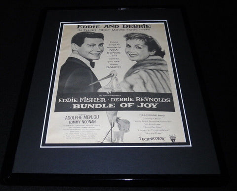 Bundle of Joy 1957 11x14 Framed ORIGINAL Vintage Advertisement Debbie Reynolds