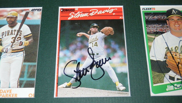 1989 Oakland A's Team Signed Framed 18x24 Photo Display JSA McGwire Canseco