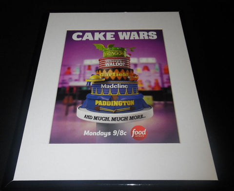 Cake Wars 2016 Food Network Framed 11x14 ORIGINAL Advertisement Garfield