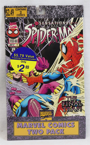 VINTAGE SEALED Amazing Spiderman #421 / Sensational Spiderman #2 Comic Book Set