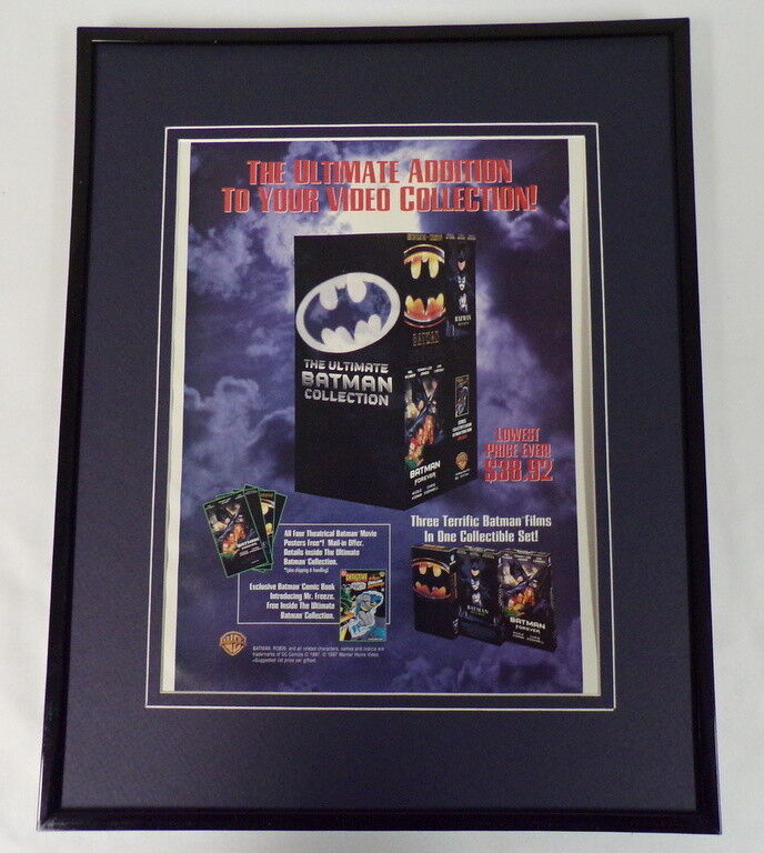 1997 Ultimate Batman Collection Framed 11x14 ORIGINAL Advertisement