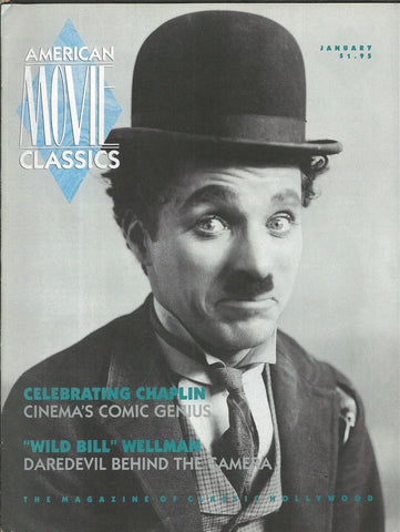 ORIGINAL Vintage Jan 1991 AMC Magazine Charlie Chaplin Kirk Douglas 