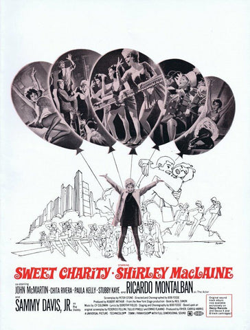 Sweet Charity 1969 ORIGINAL Vintage 9x12 Industry Ad Shirley Maclaine 