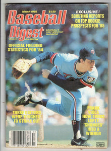 Mar 1985 Baseball Digest Magazine Frank Viola Twins