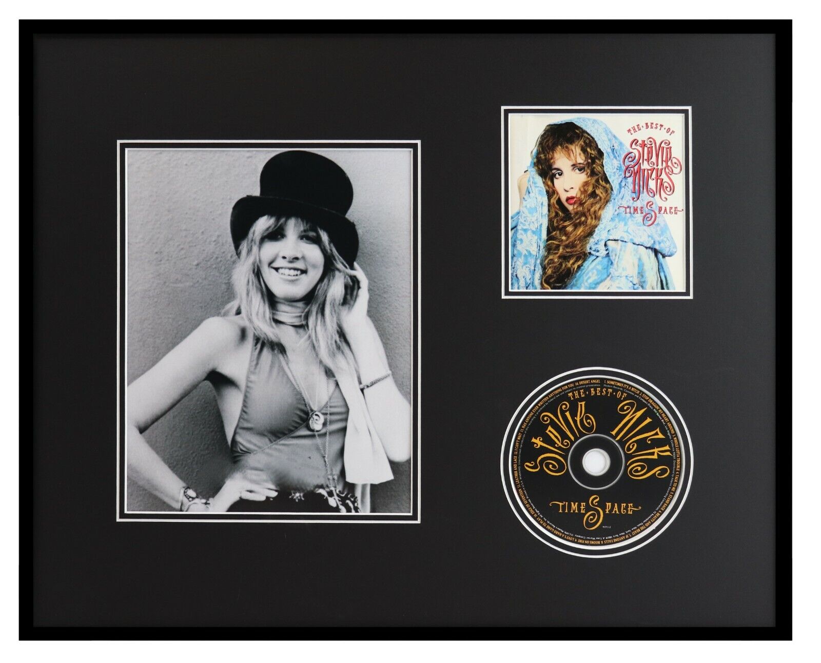 Stevie Nicks Framed 16x20 Time Space CD & Photo Display 