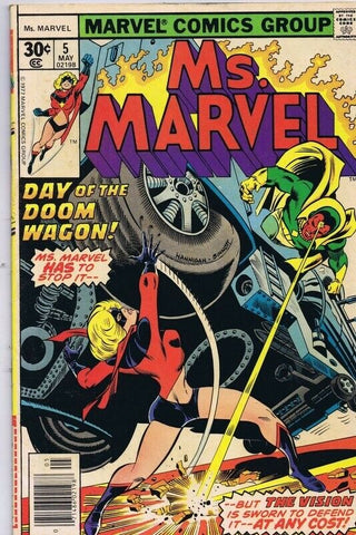 Ms Marvel #5 ORIGINAL Vintage 1977 Marvel Comics Vision