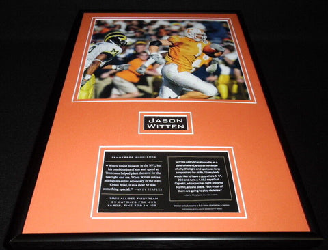 Jason Witten Framed 12x18 Photo Display Tennessee