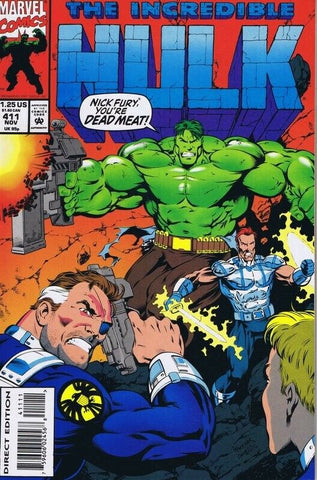 Incredible Hulk #411 ORIGINAL Vintage 1993 Marvel Comics Nick Fury SHIELD