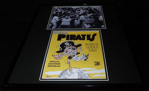 1960 World Series Pittsburgh Pirates Framed 16x20 Photo Display Bill Mazeroski