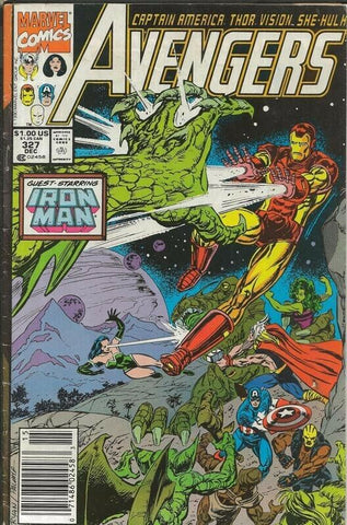 Avengers #327 ORIGINAL Vintage 1990 Marvel Comics Iron Man