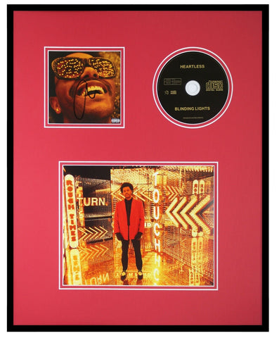 The Weeknd Signed Framed 16x20 Heartless CD + Set Display  