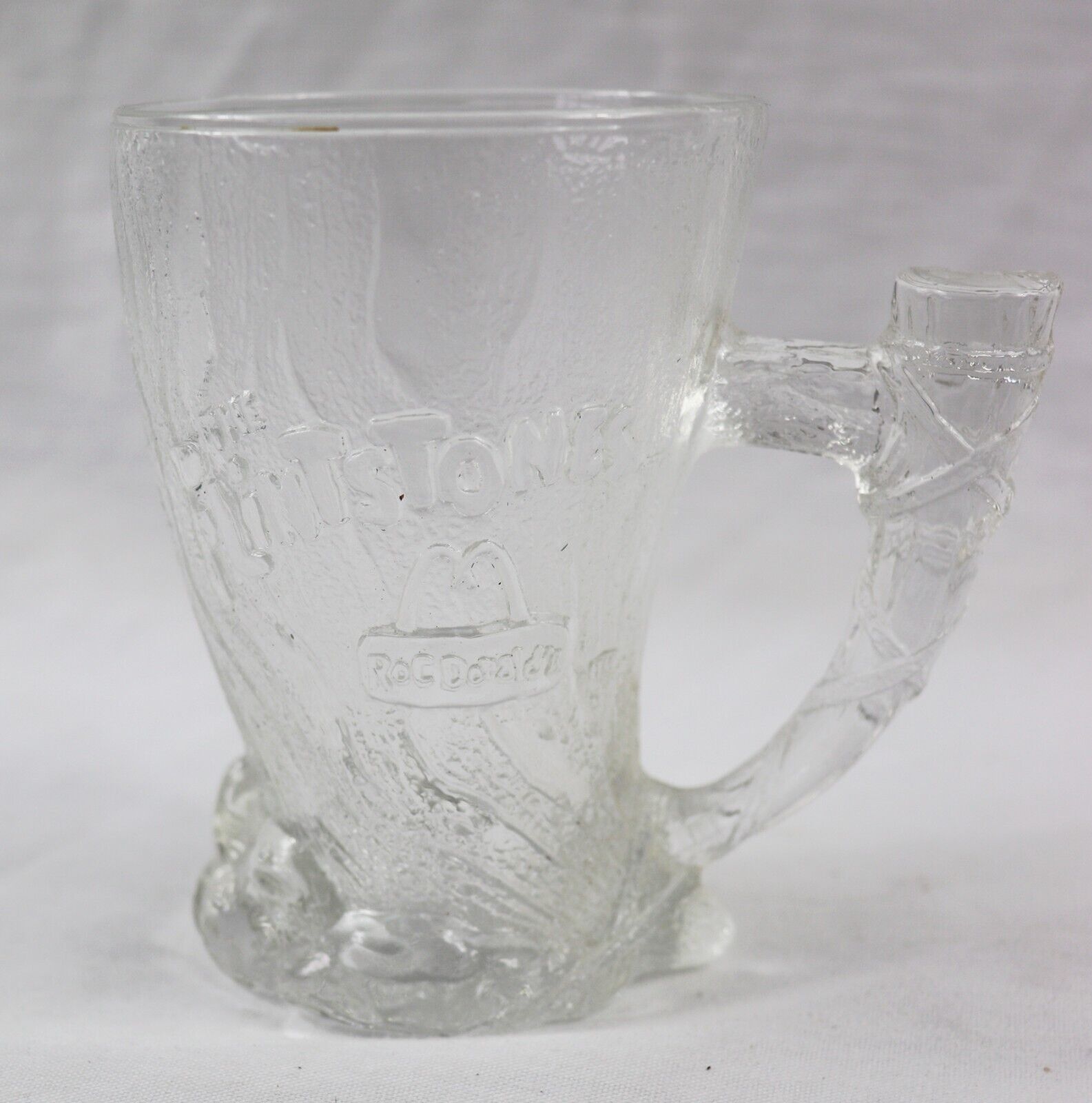 VINTAGE McDonald's Flinstones Thick Glass Mug