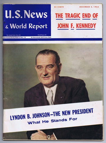 ORIGINAL Vintage December 2 1963 US News World Report Magazine Death of JFK LBJ