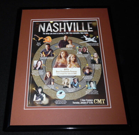 Nashville 2017 Premiere CMT 11x14 Framed ORIGINAL Advertisement Connie Britton