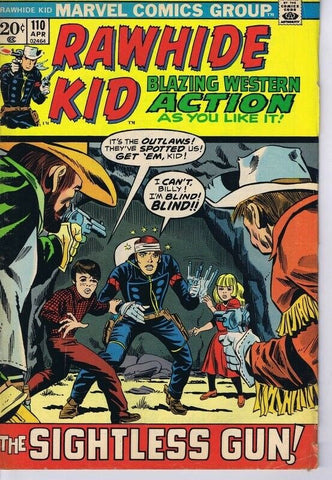 Rawhide Kid #110 ORIGINAL Vintage 1973 Marvel Comics 