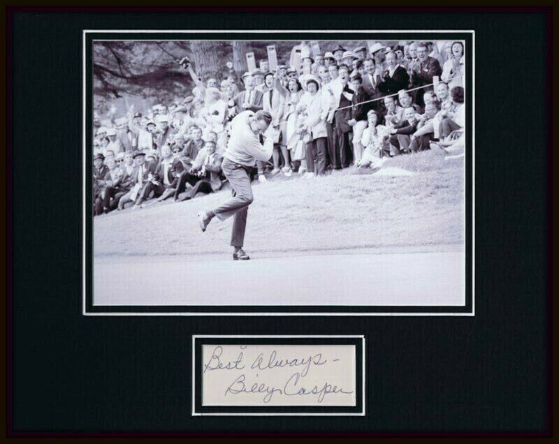 Billy Casper Signed Framed 11x14 Photo Display JSA 