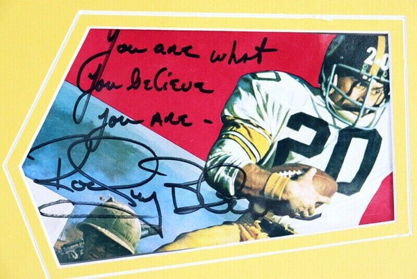 Rocky Bleier Signed Framed 16x20 Photo Display Steelers Notre Dame B