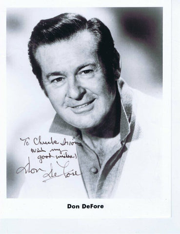 Don Defore Signed Vintage 8x10 Photo