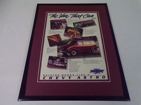 1985 Chevrolet Chevy Astro Van 11x14 Framed ORIGINAL Vintage Advertisement