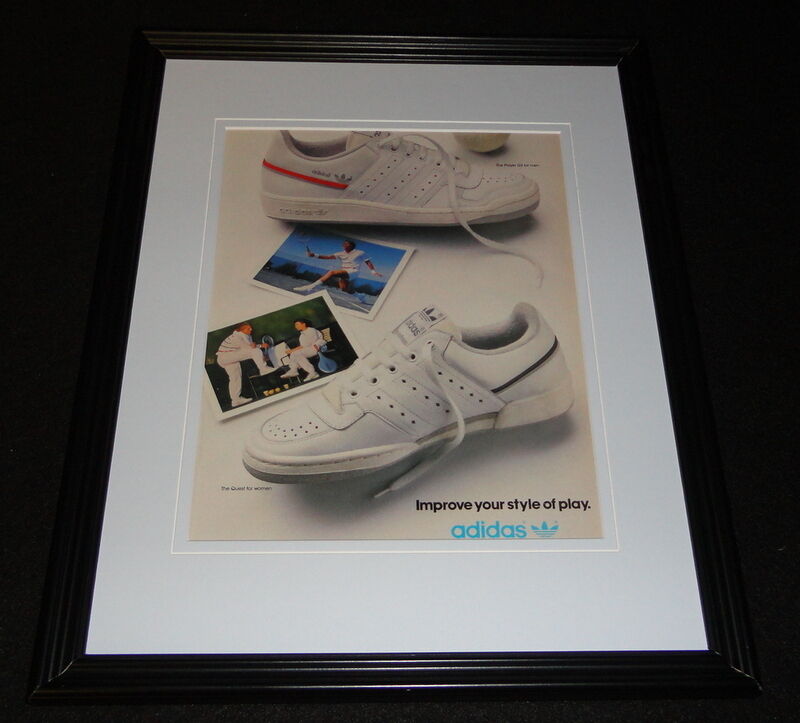 1985 adidas Tennis Shoes Framed 11x14 ORIGINAL Advertisement