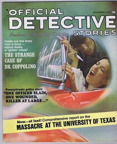 ORIGINAL Vintage November 1968 Official Detective Stories Magazine 