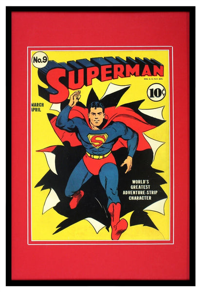 Superman #9 DC Comics Framed 12x18 Official Repro Cover Display