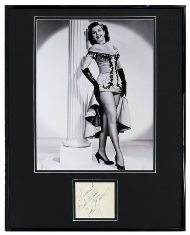 Ann Miller Signed Framed 16x20 Photo Display