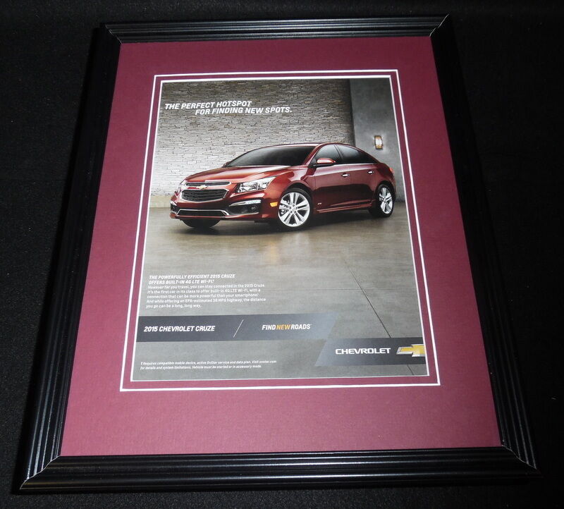 2015 Chevrolet Chevy Cruze 11x14 Framed ORIGINAL Advertisement