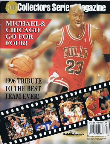 ORIGINAL Vintage 1996 Gold Collector's Series Magazine Michael Jordan  