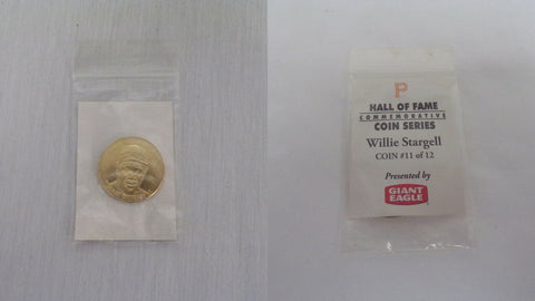 ORIGINAL Vintage 1990s Giant Eagle Willie Stargell Coin Pirates