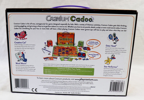 VINTAGE 2002 Cranium Cadoo Board Game