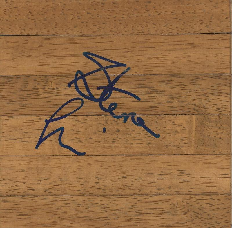 Steve Lavin Signed 6x6 Floorboard UCLA St. John's