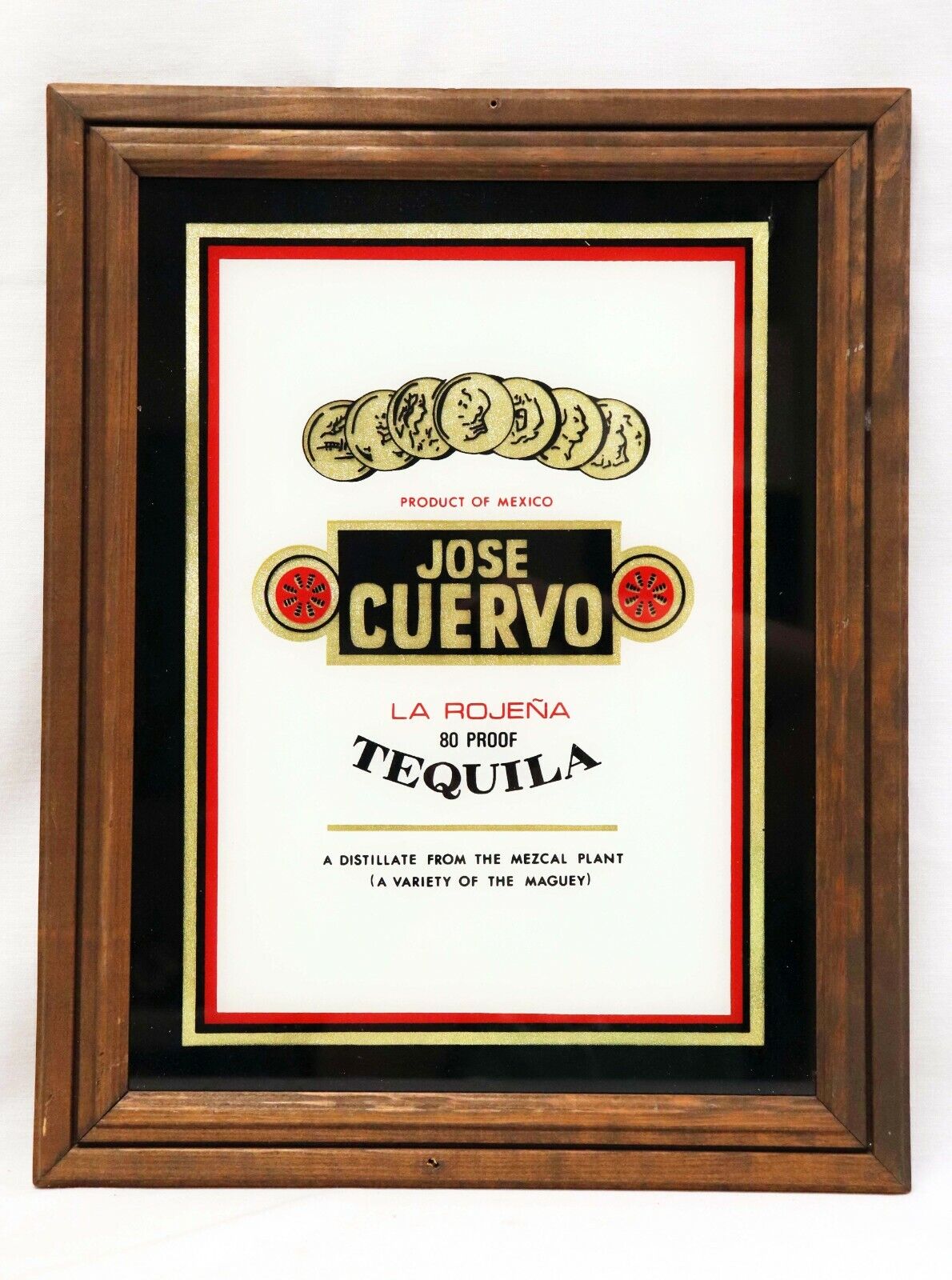 VINTAGE Jose Cuervo Tequila 15x19" Bar Sign  