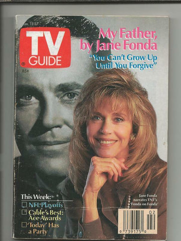 ORIGINAL Vintage January 11, 1992 TV Guide Magazine Jane Fonda