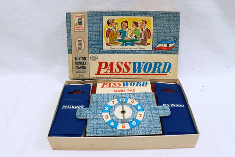 ORIGINAL Vintage 1962 Milton Bradley Password Board Game  