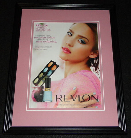 Jessica Alba 2011 Revlon Framed 11x14 ORIGINAL Advertisement