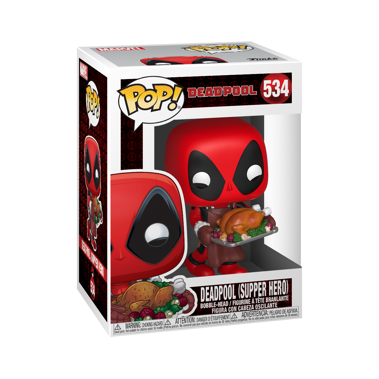 NEW SEALED Funko Pop Figure 534 Marvel Deadpool Supper Hero