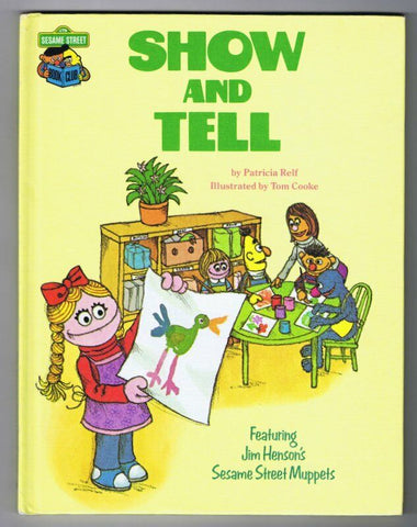 ORIGINAL Vintage 1980 Sesame Street Show and Tell Hardcover Book  