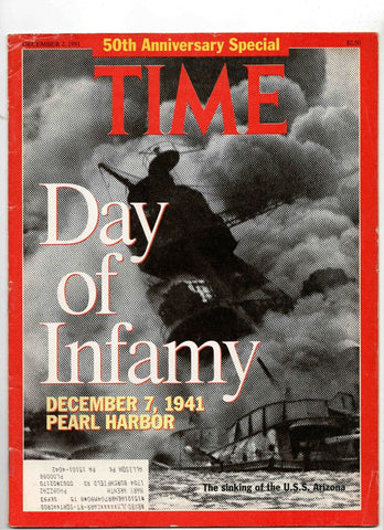 VINTAGE Dec 2 1991 Time Magazine 50th Anniversary of Pearl Harbor