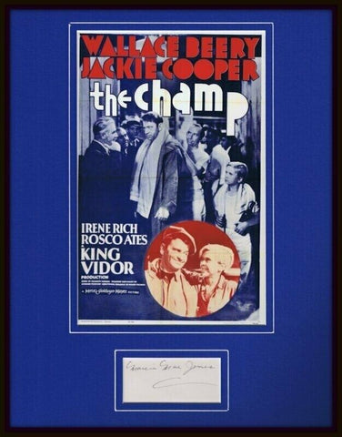 Marcia Mae Jones Signed Framed 11x14 The Tramp Poster Display