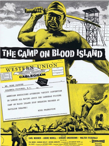 The Camp on Blood Island 1958 ORIGINAL Vintage 9x12 Industry Ad Carl Mohner