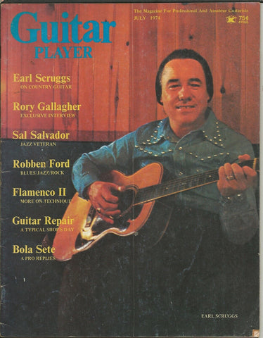 Guitar Player Magazine ORIGINAL Vintage July 1974 Earl Scruggs