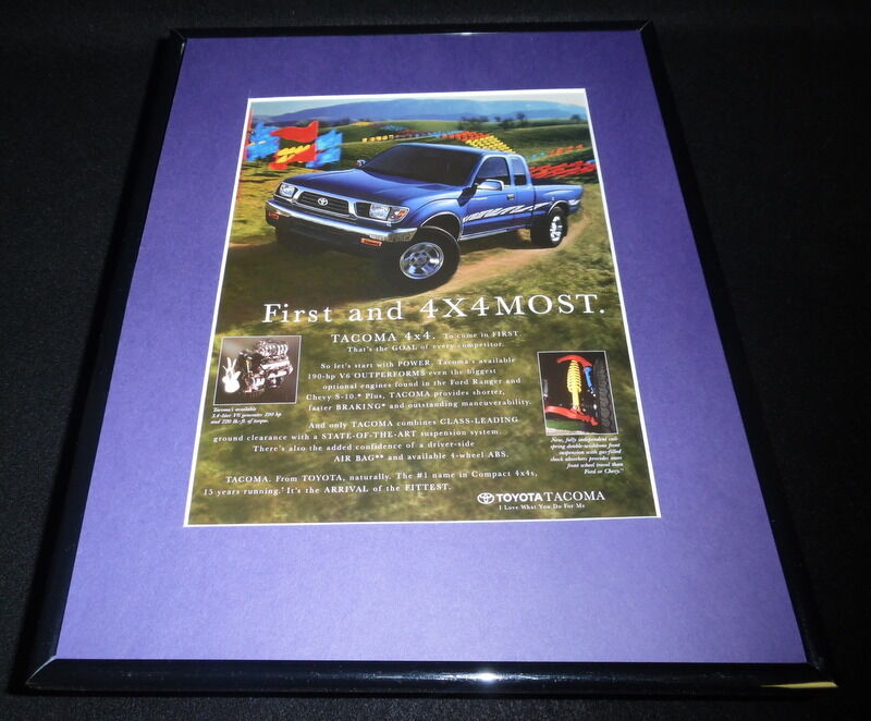 2010 Toyota Tacoma 4x4 Framed 11x14 ORIGINAL Advertisement