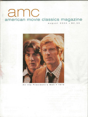 ORIGINAL Vintage Aug 2000 AMC Magazine Robert Redford D Hoffman Robert De Niro 