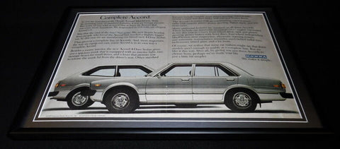 1979 Honda Accord Framed 12x18 ORIGINAL Vintage Advertising Display 