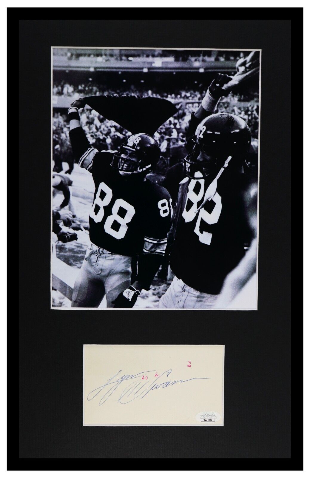 Lynn Swann Signed Framed 11x17 Photo Display JSA Terrible Towel Stallworth